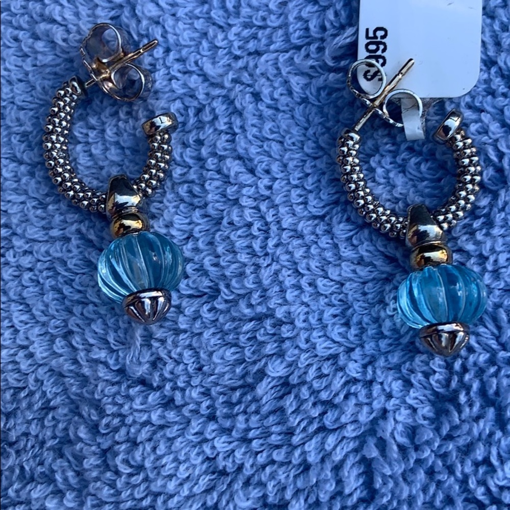 COPY - Lagos Caviar small hoop earrings